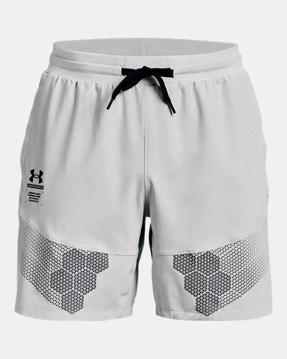 Men's UA ArmourPrint Woven Shorts, Gray, pdpMainDesktop image number 4